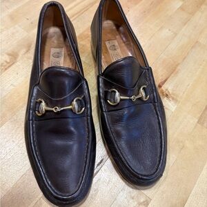 Gucci Dark Brown Leather Loafer